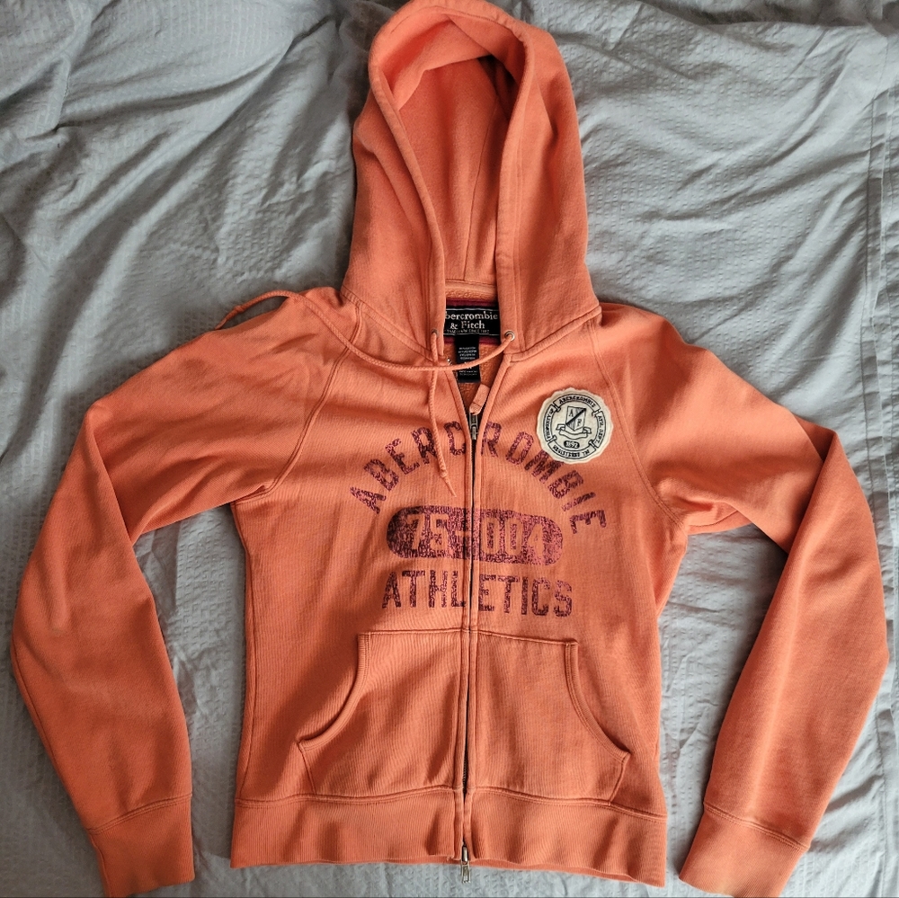 Abercrombie and Fitch woman's lightweight fitted, full zip, size M hoodie.